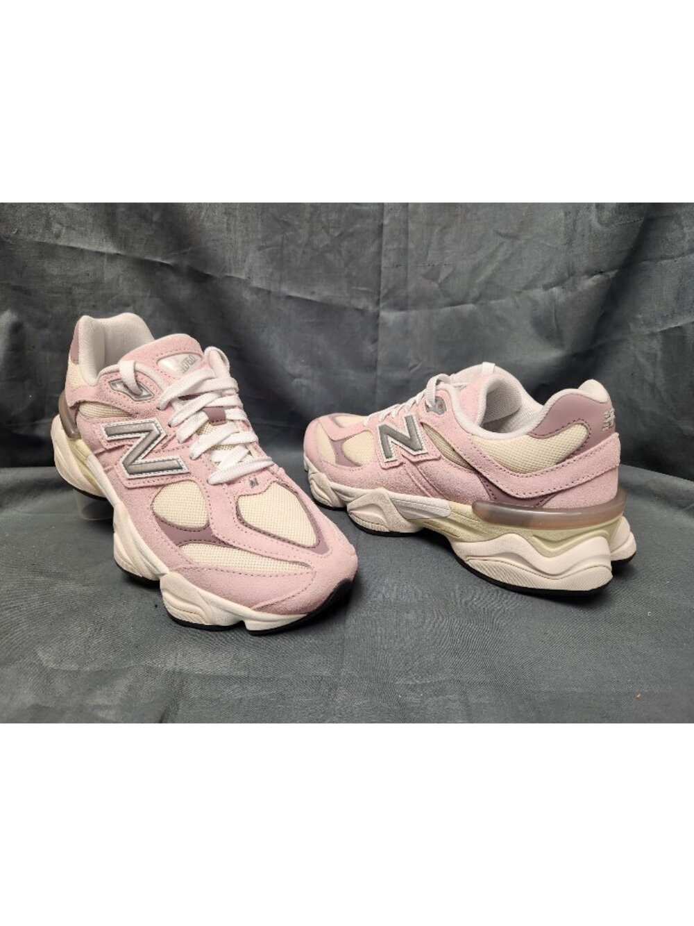 New Balance Kids Pink and Cream Sneakers
